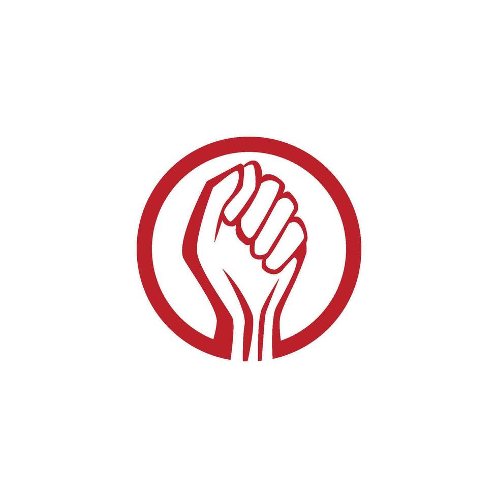 Hand strong vector icon illustration