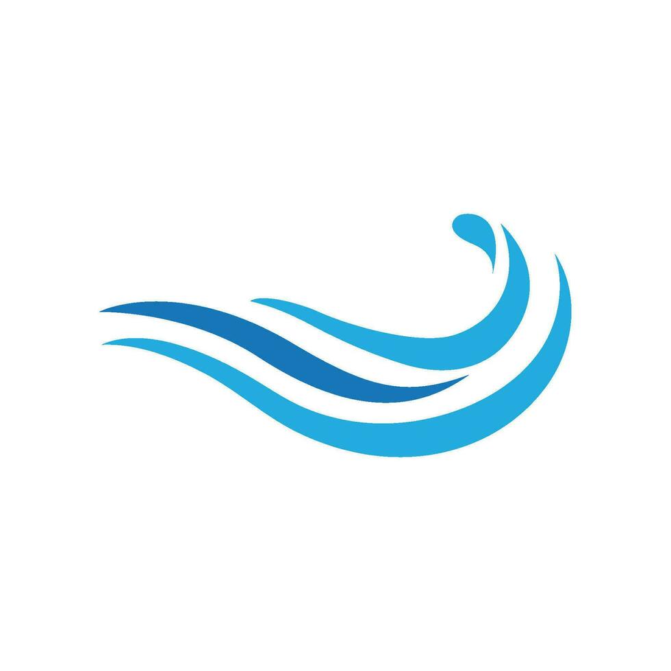 Water wave icon vector