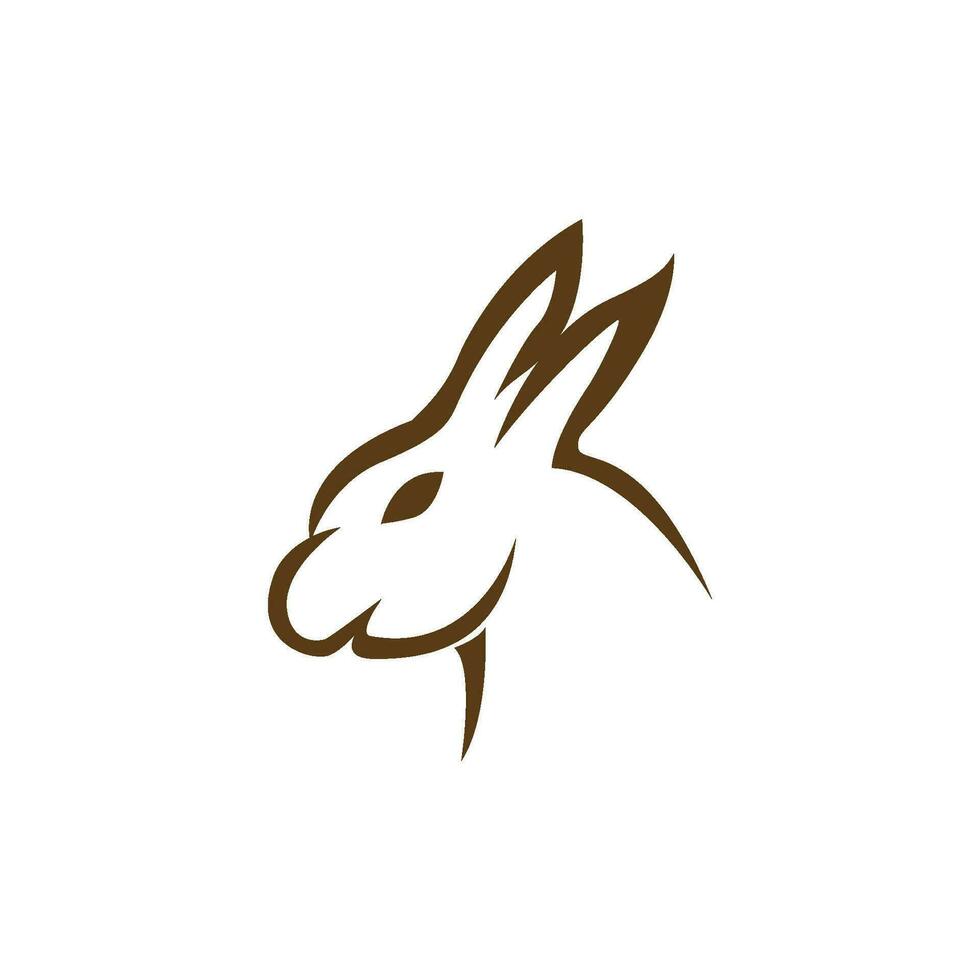 Rabbit vector icon illustration design