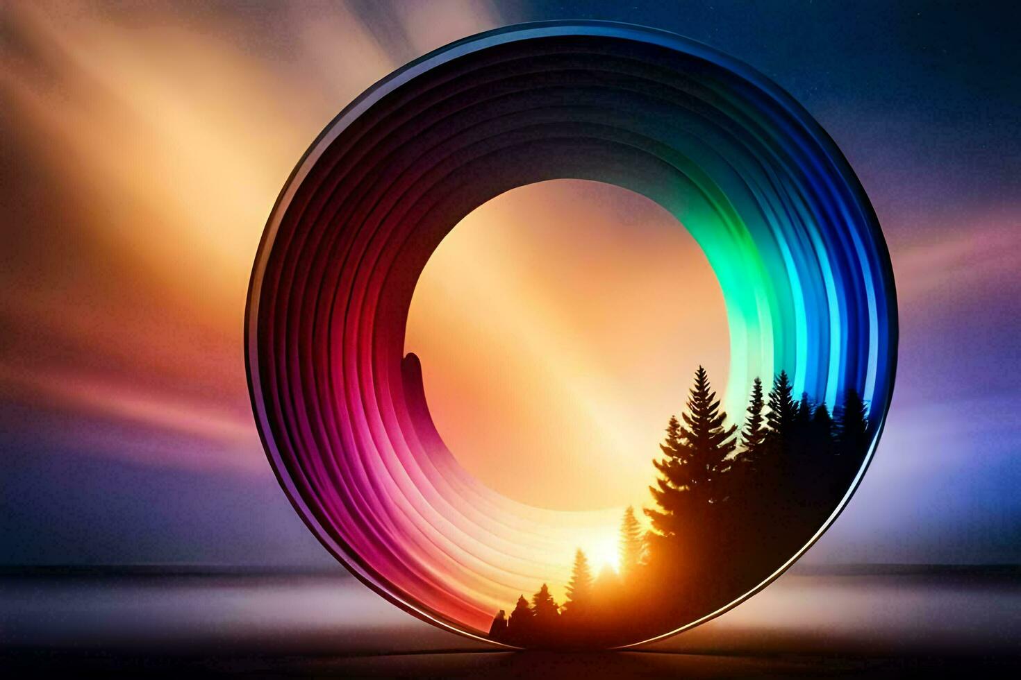 the o logo is shown in a colorful circle. AI-Generated photo