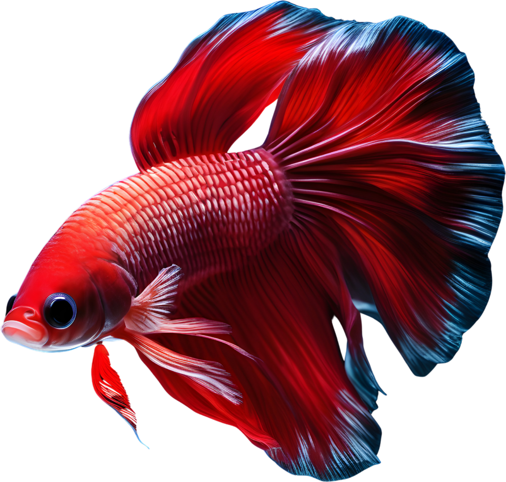 A painting of a Betta fish. AI-Generated. png