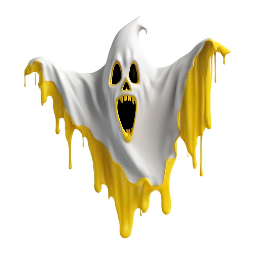 A terrifying ghost floats in the air. AIGenerated. 32241267 PNG