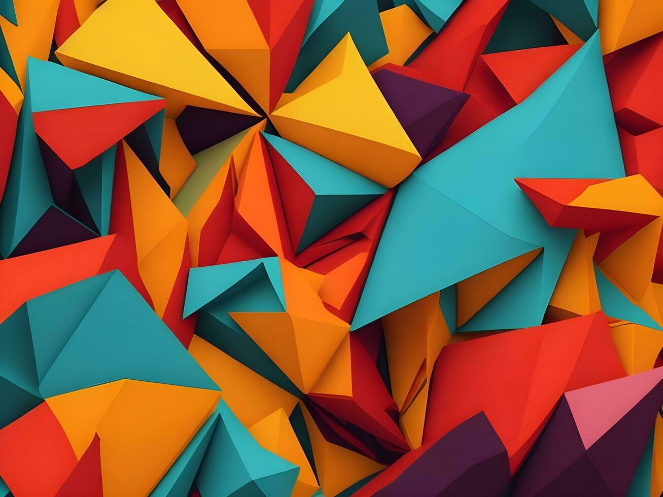 Colorful abstract shaps background ai generate photo