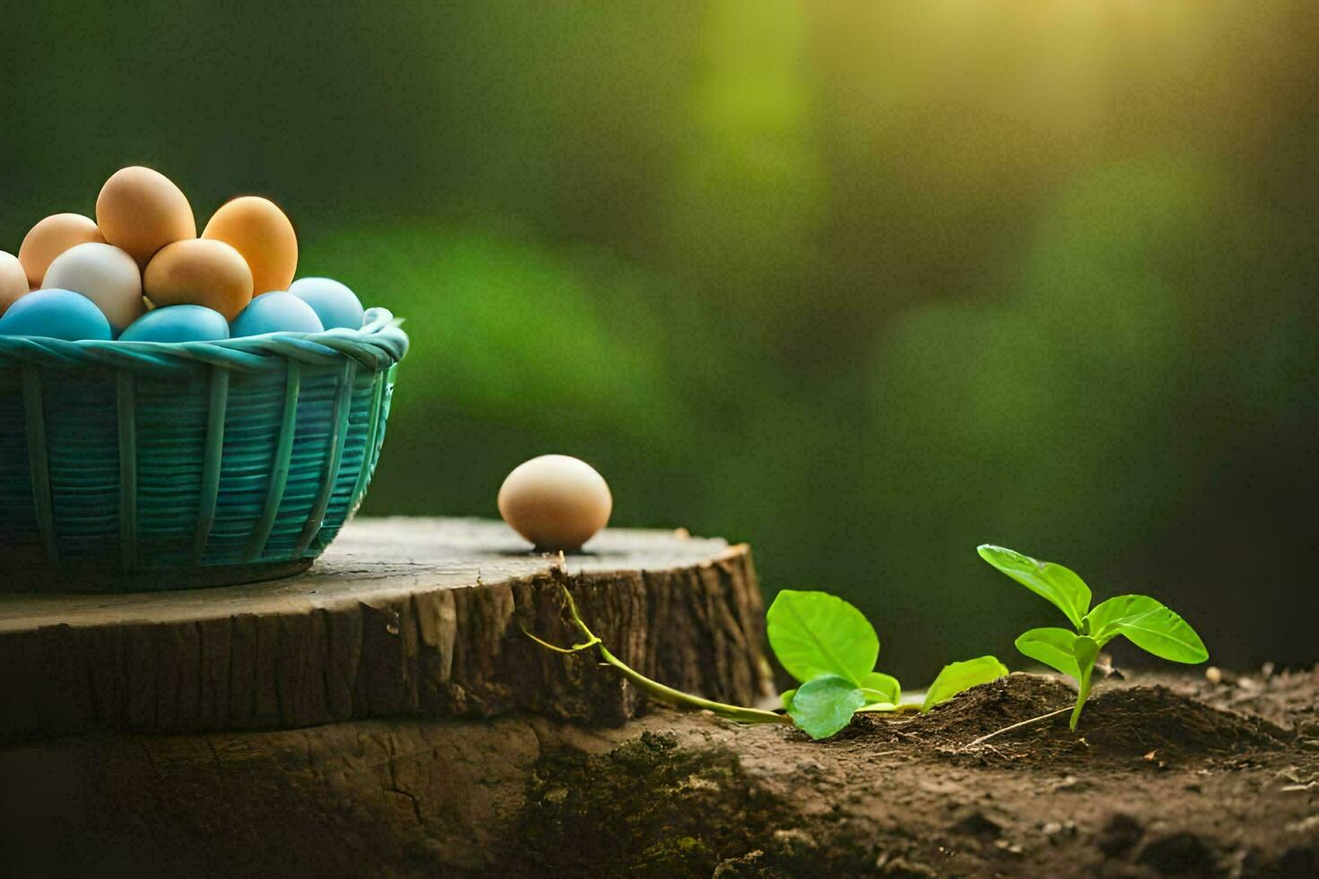 the easter egg hunt is back. AI-Generated photo
