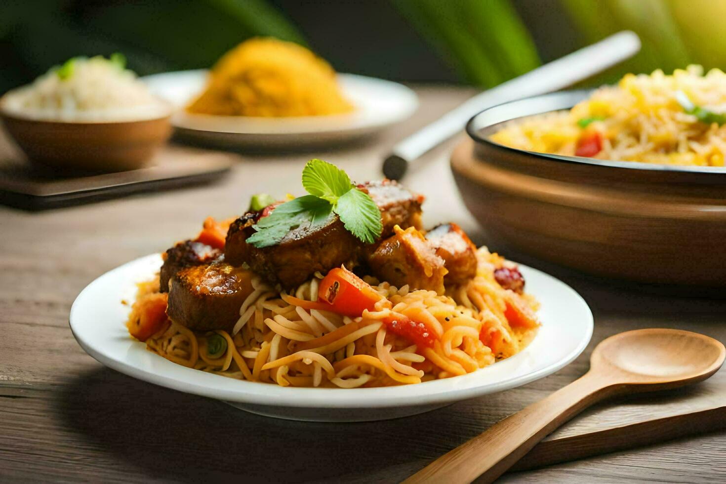 indian food is a popular choice for many people. AI-Generated photo