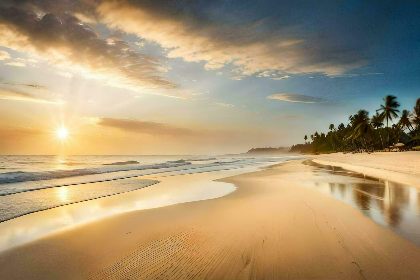 el Dom conjuntos en el playa en dominicana generado por ai foto