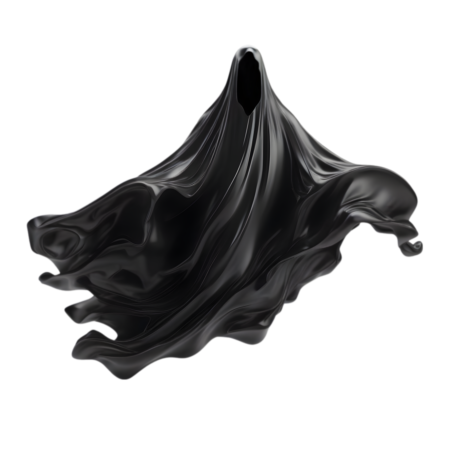 A terrifying ghost floats in the air. AIGenerated. 32249389 PNG