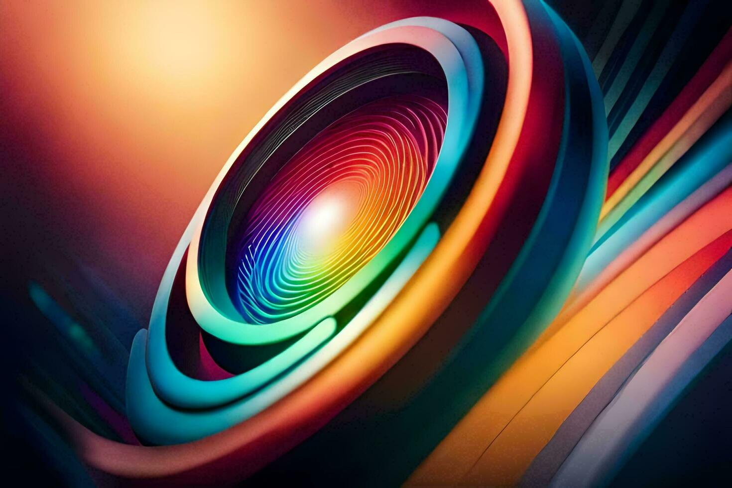 a colorful abstract background with a circular design. AI-Generated photo