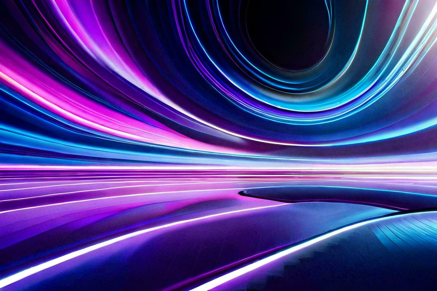 a purple and blue abstract image of a car. AI-Generated photo