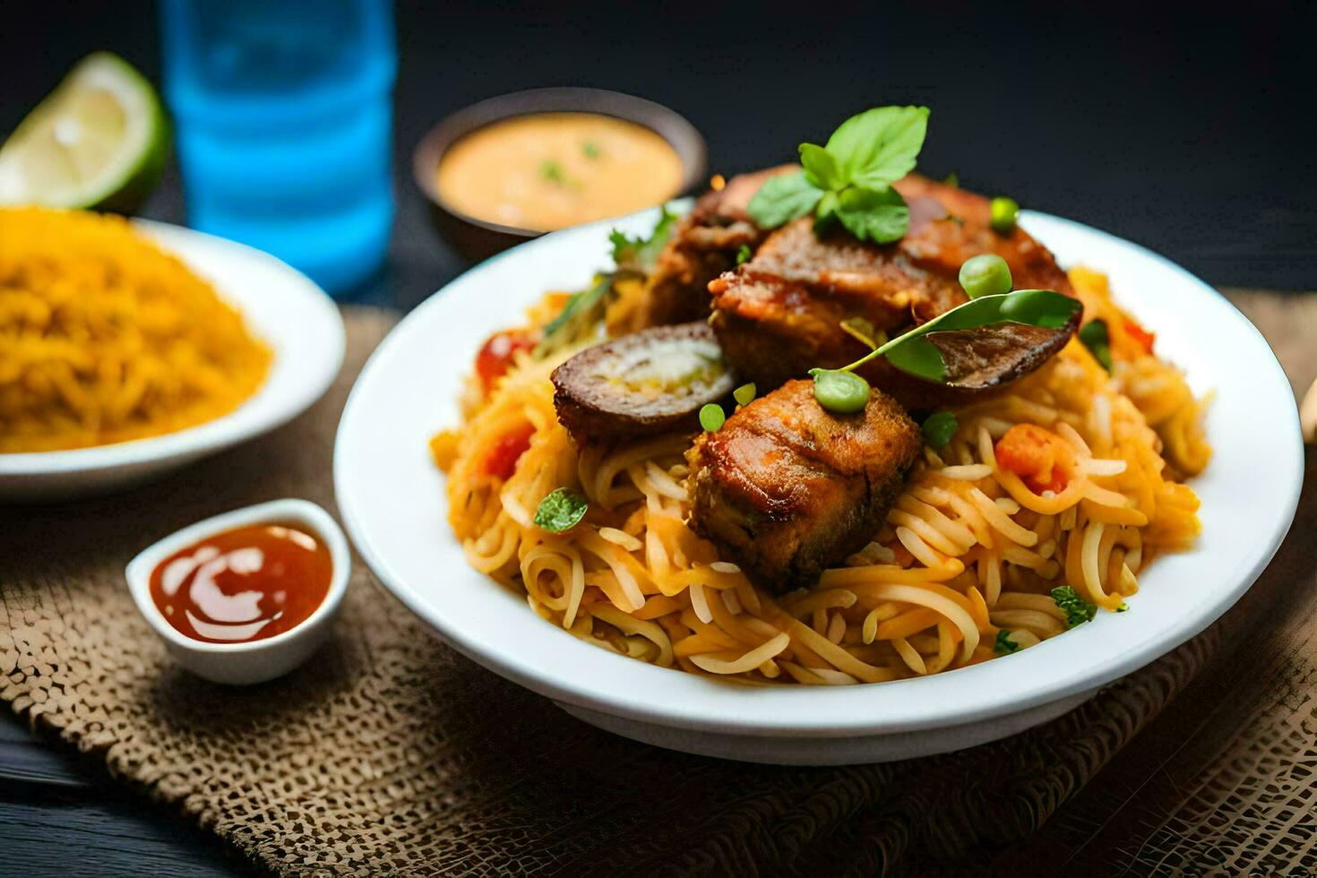 the best indian food in the world. AI-Generated photo