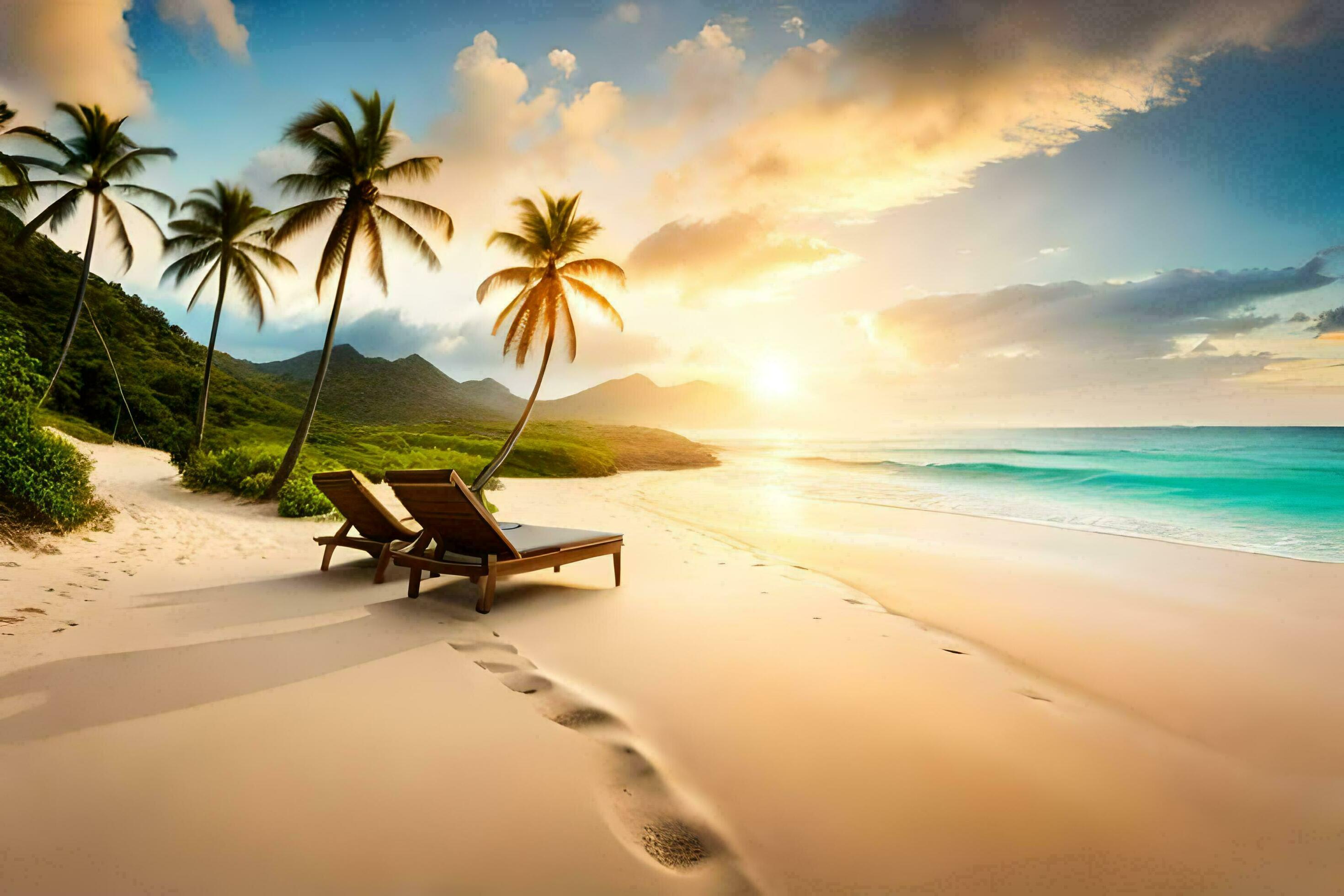 the beach wallpaper. AI-Generated 32255999 Stock Photo at Vecteezy