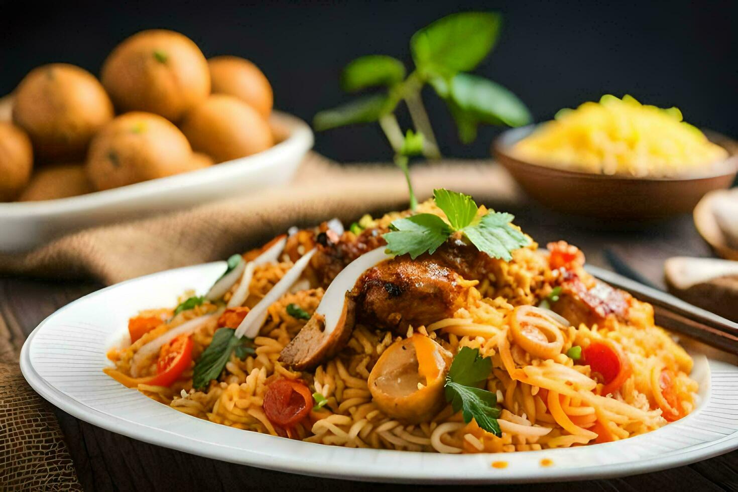 the best indian food in the world. AI-Generated photo