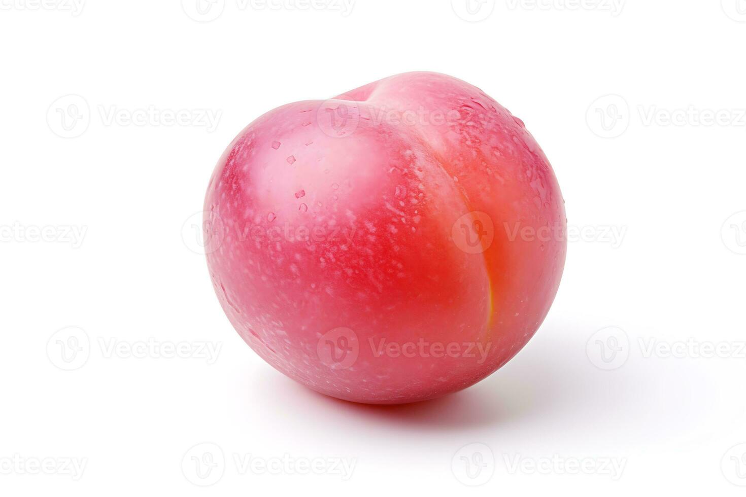 Japanese plum isolated on white background AI Generated photo