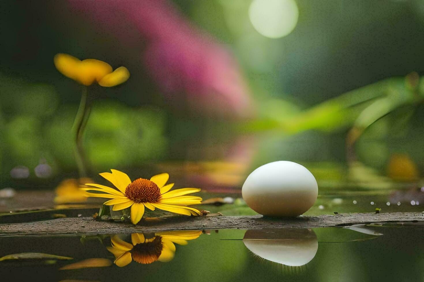 photo wallpaper water, the flowers, the flowers, the flowers, the flowers, the flowers,. AI-Generated