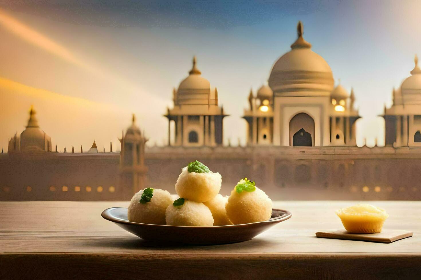 el mejor indio comida en India. generado por ai foto