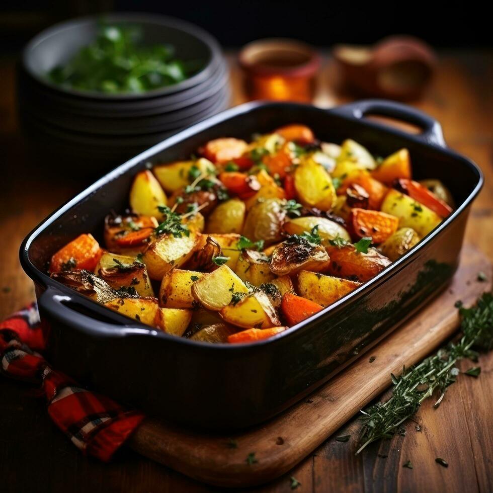 Roasted Root Vegetables with Garlic and Herbs photo