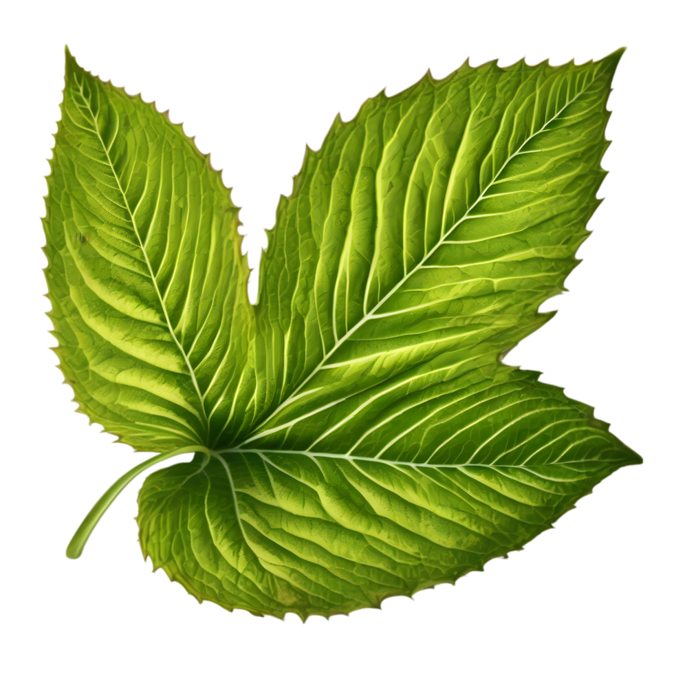 Beautiful leaf painting. AI-Generated. png
