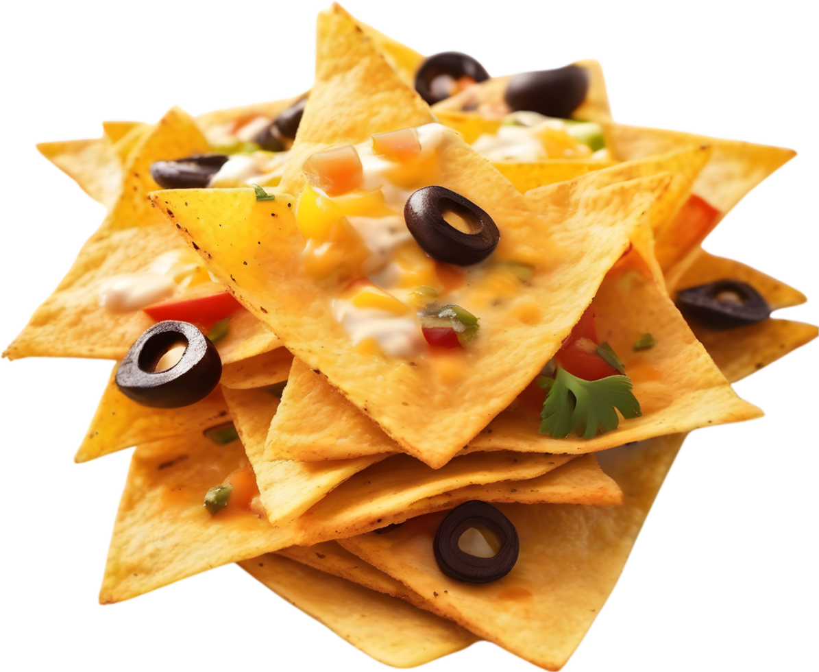 Image of Delicious-looking Nachos. AI-Generated. png