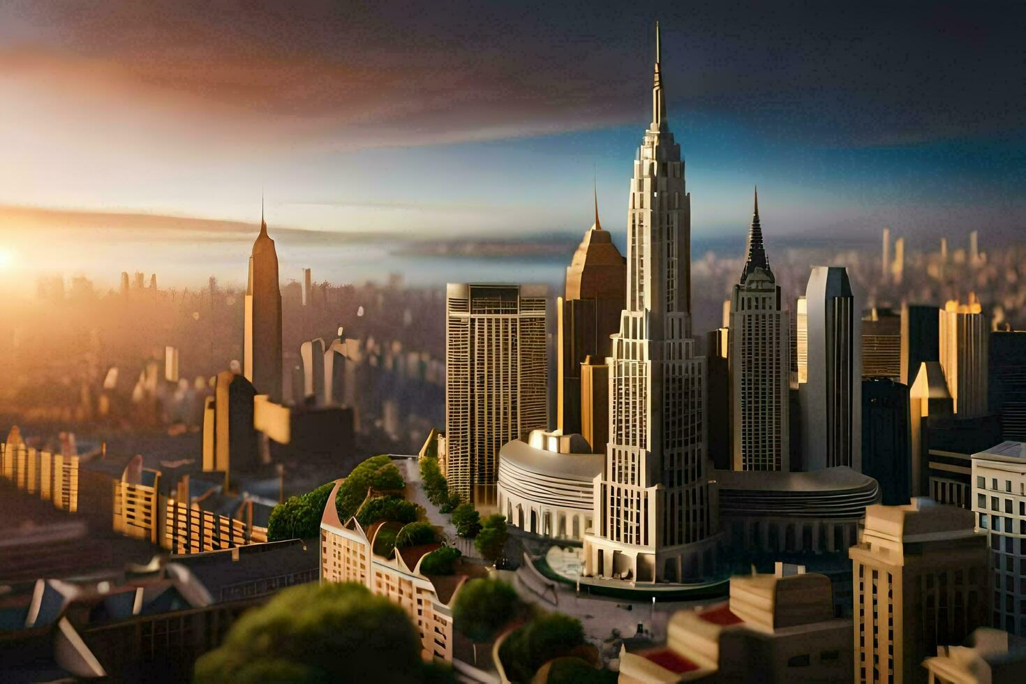 el ciudad de nuevo York es mostrado en esta foto. generado por ai foto