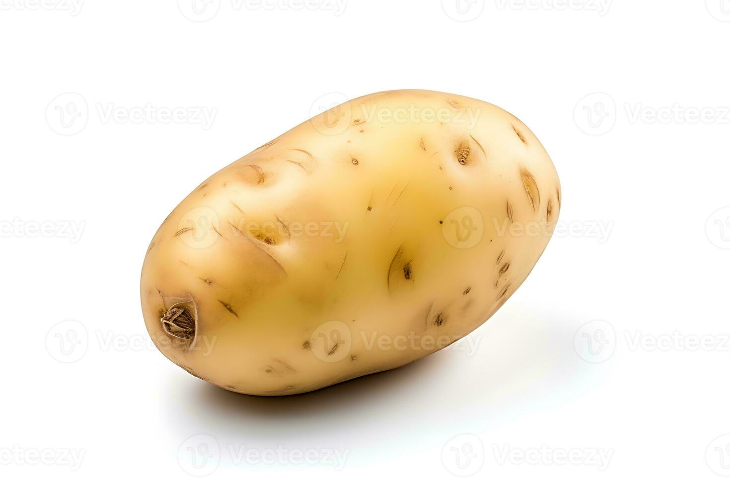 Potato isolated on white background AI Generated photo