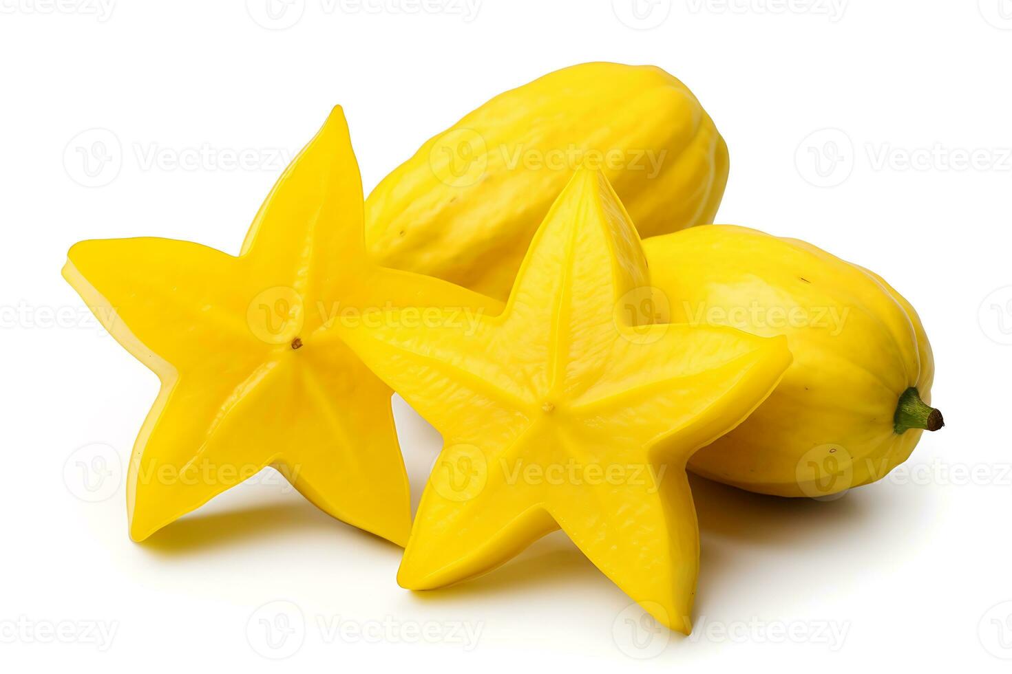 Star fruit isolated on white background AI Generated photo