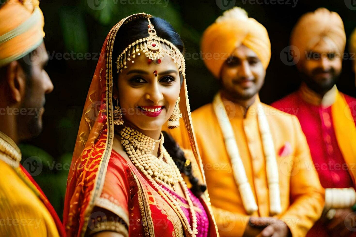 indian wedding in delhi. AI-Generated photo