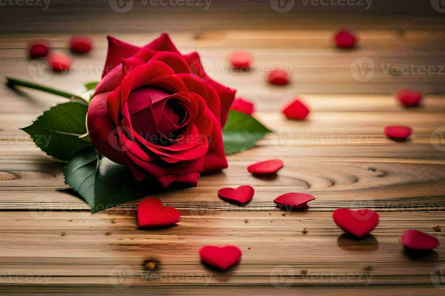 the rose is the symbol of love and romance. AI-Generated photo