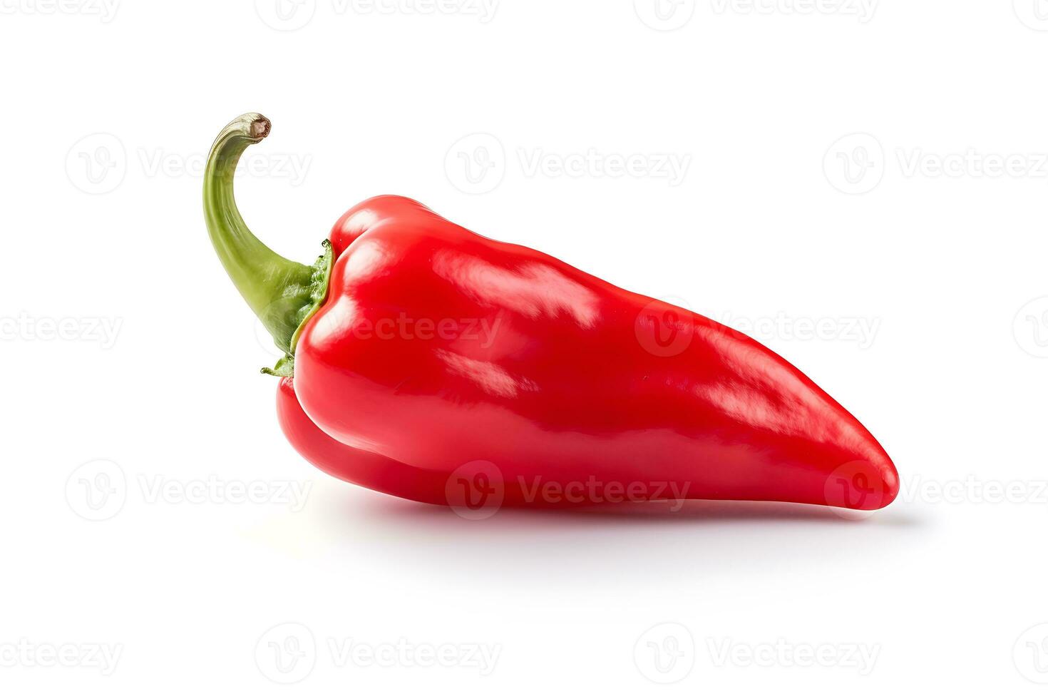 Chile pepper fruit isolated on white background AI Generated photo