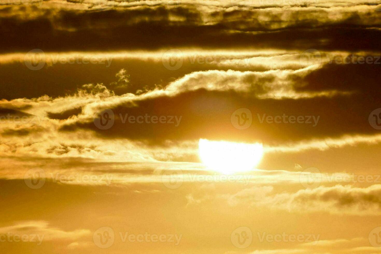 hermosa vista del atardecer foto