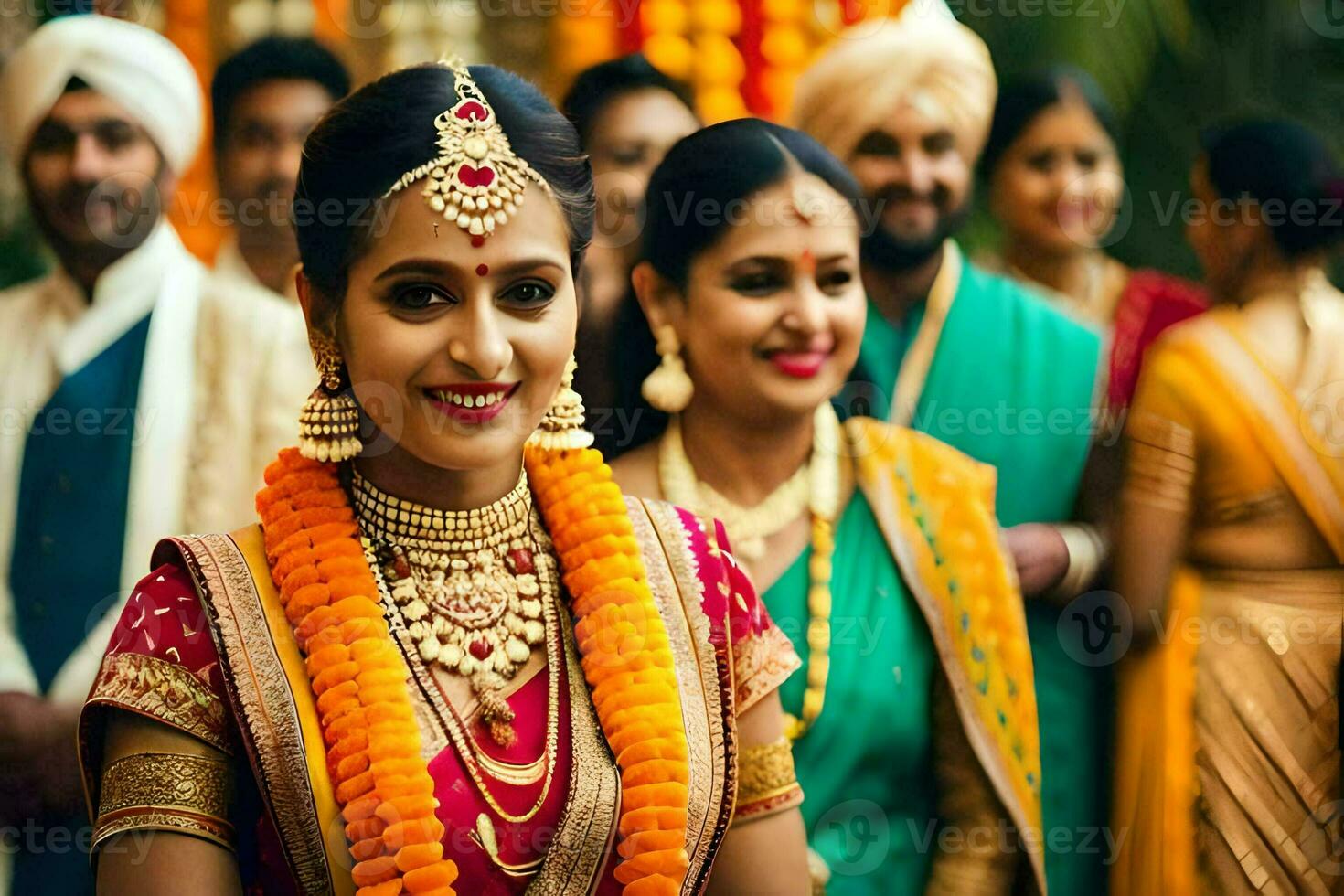 indian wedding in mumbai. AI-Generated photo