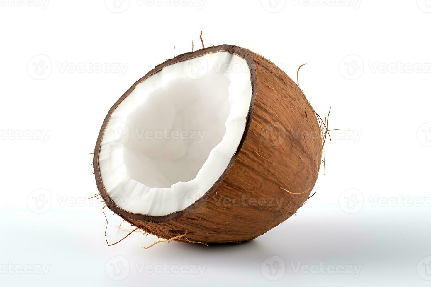 Coconut isolated on white background AI Generated photo