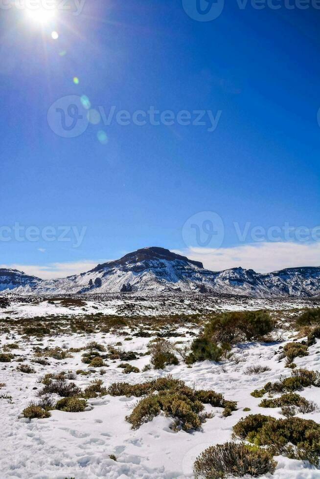 vista panorámica de la montaña foto