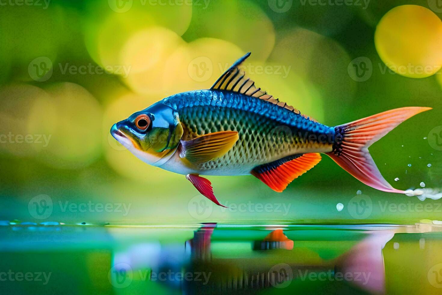 fish wallpaper hd wallpaper. AI-Generated photo