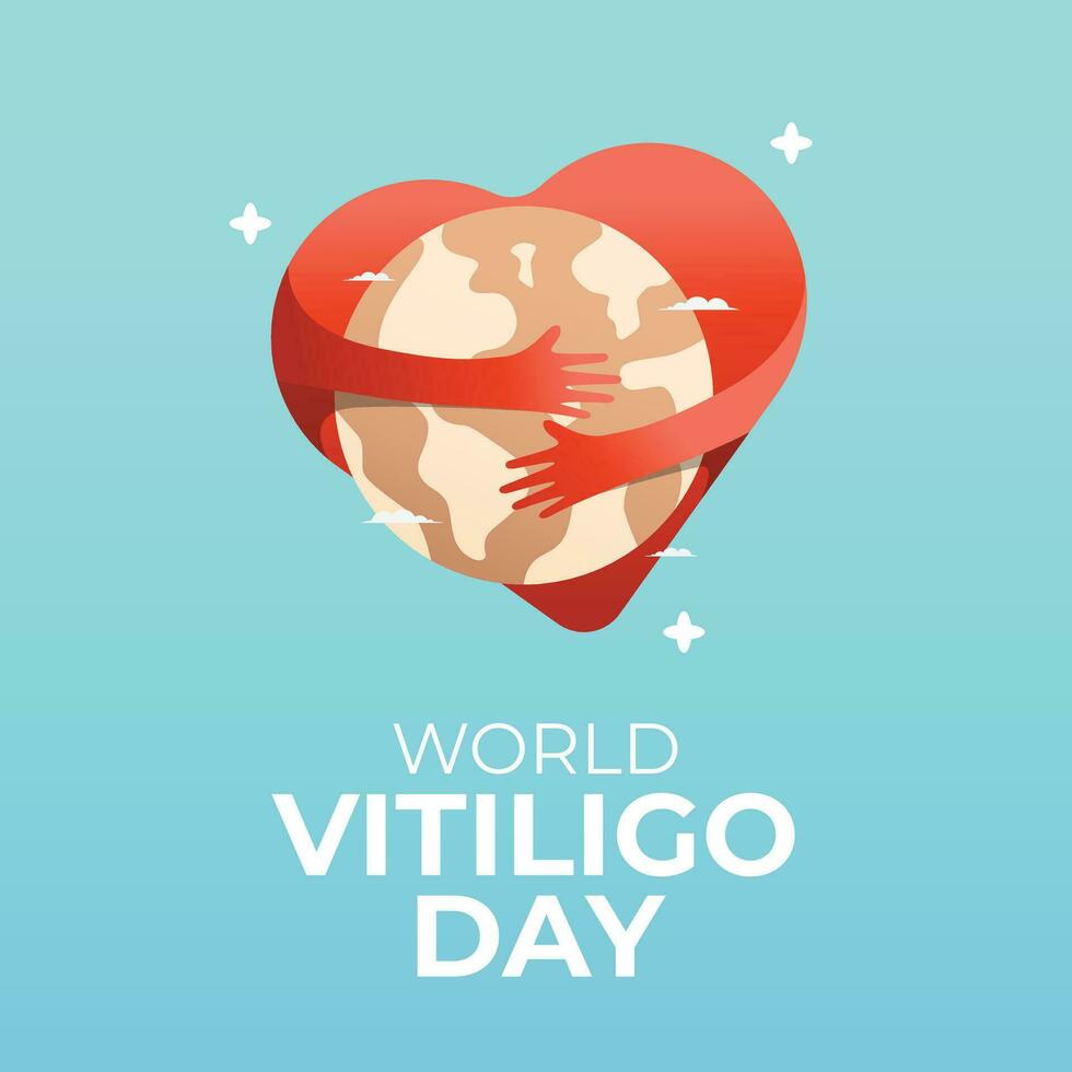 mundo vitiligo día diseño modelo bueno para celebracion uso. vitiligo vector ilustración. vitiligo imagen. vector eps 10 plano diseño.