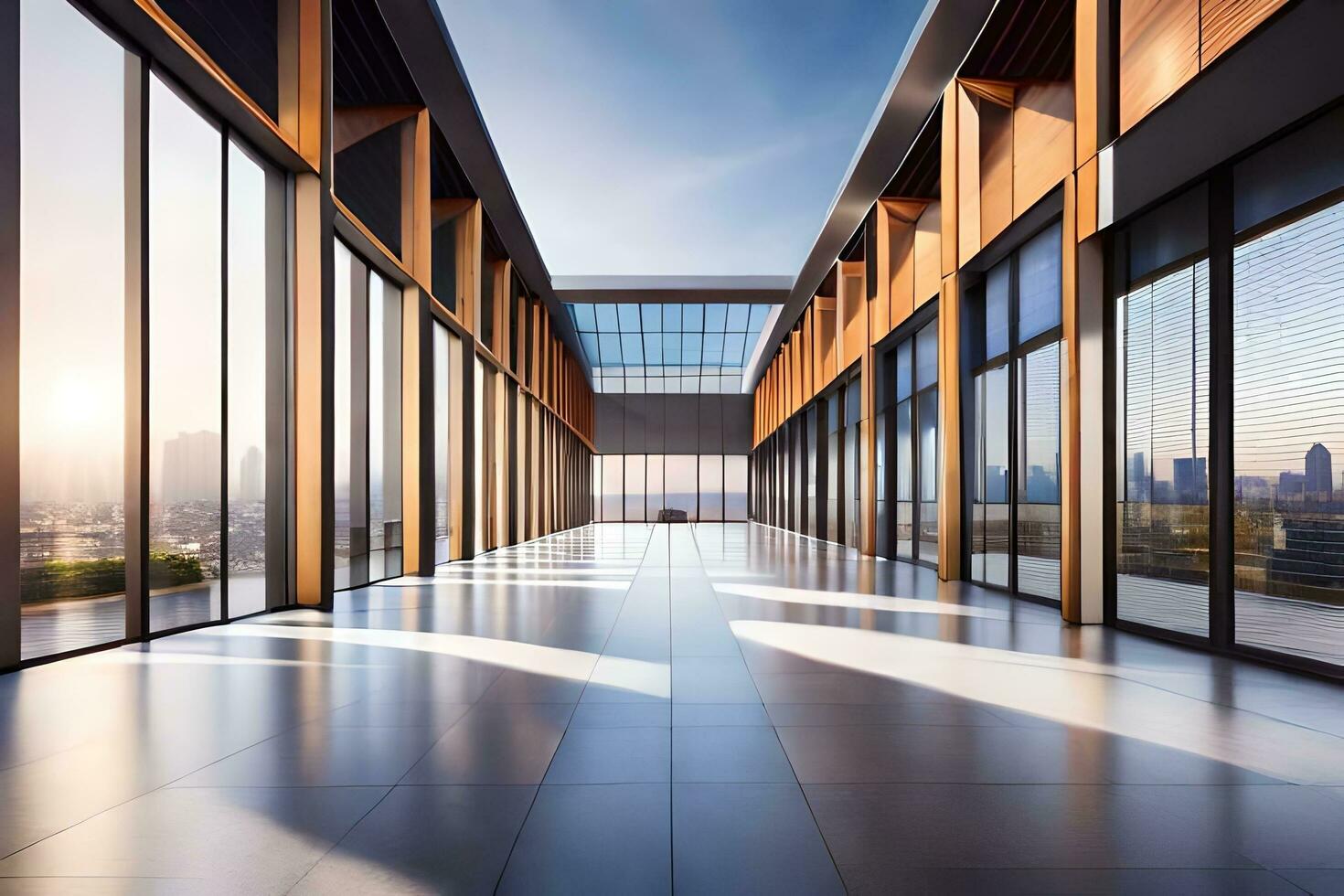 modern office building with large windows and floor to ceiling glass