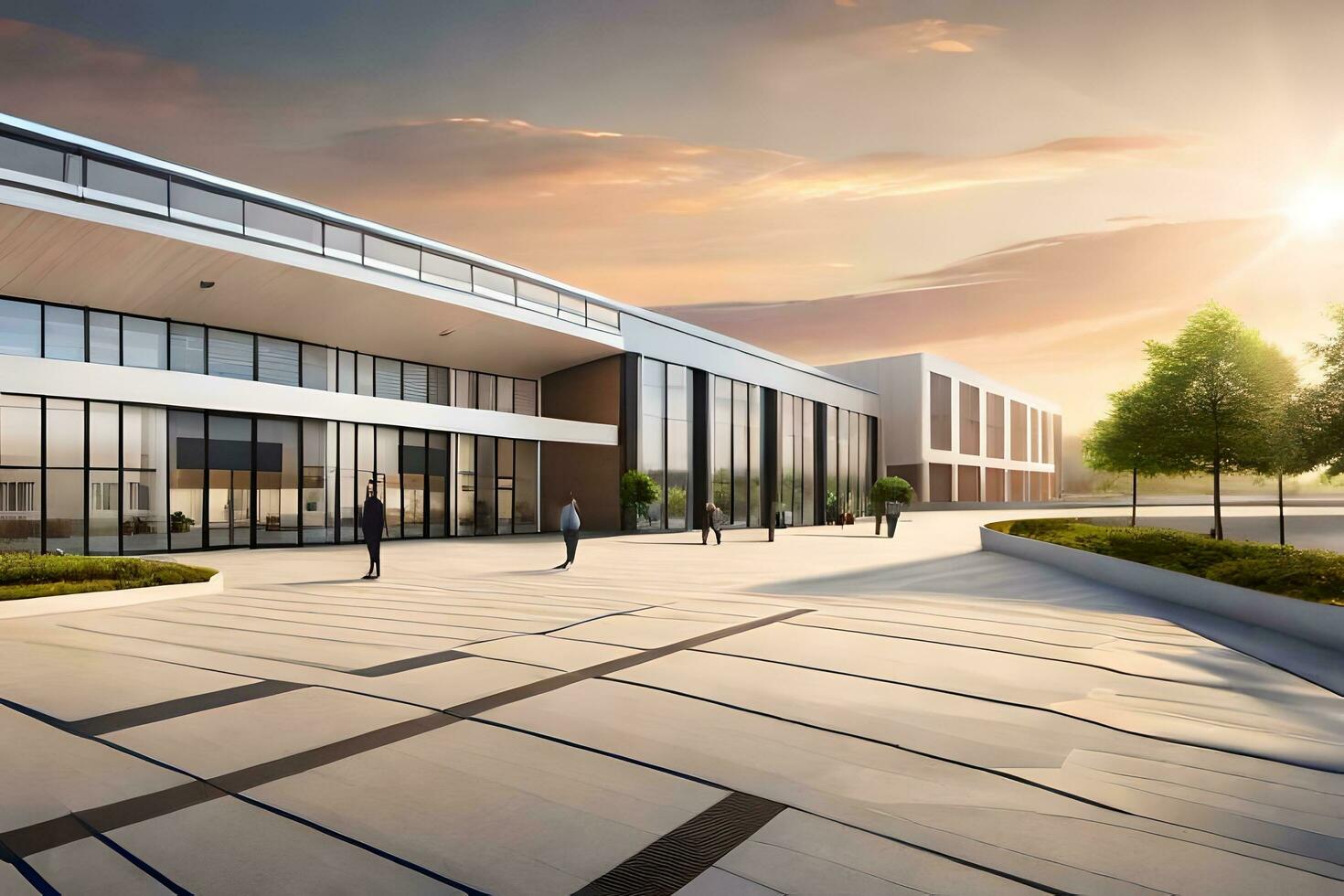 the new building at the university of calgary. AI-Generated photo