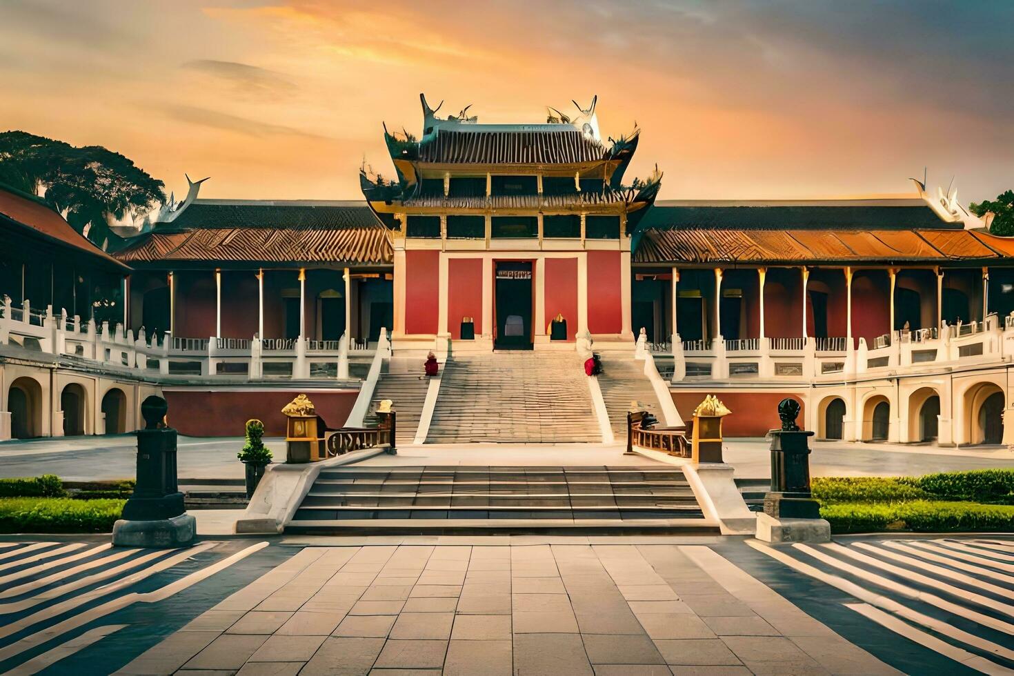 the royal palace of ho chi minh city, vietnam. AI-Generated photo