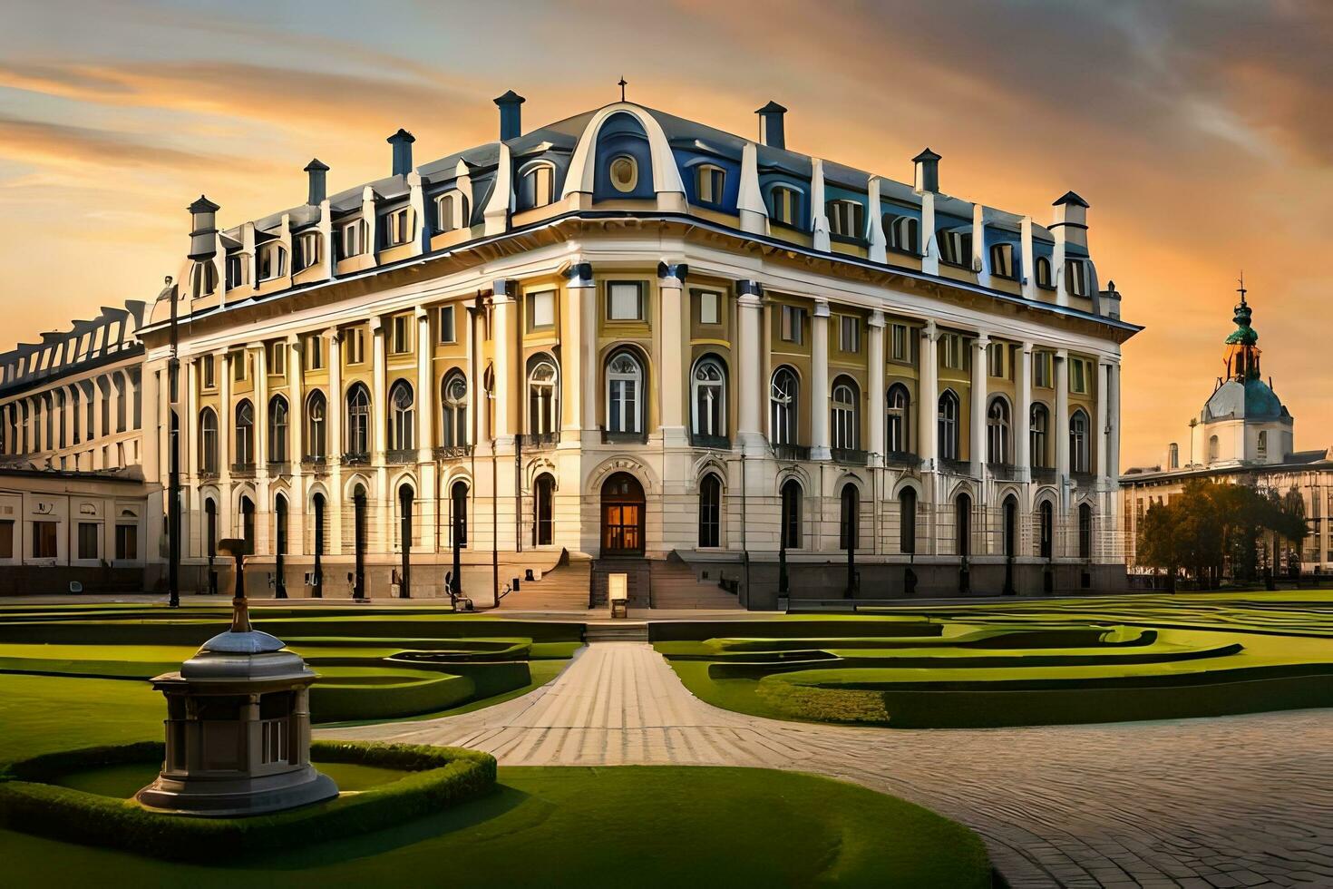 the palace of the princely house of kiev, kiev, ukraine. AI-Generated photo