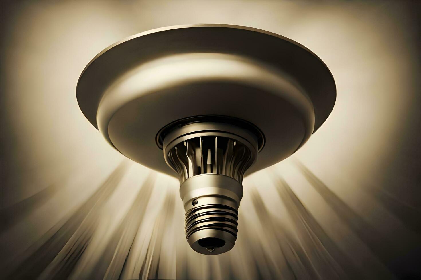 a light bulb is shown in the dark. AI-Generated photo