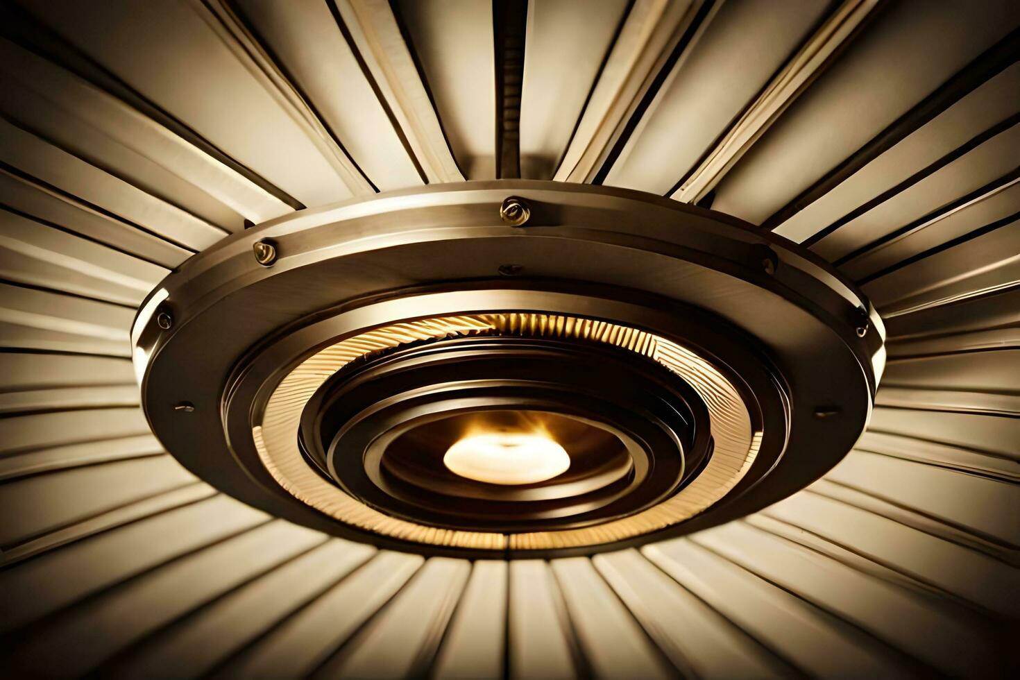 a close up of a light fixture in a room. AI-Generated photo