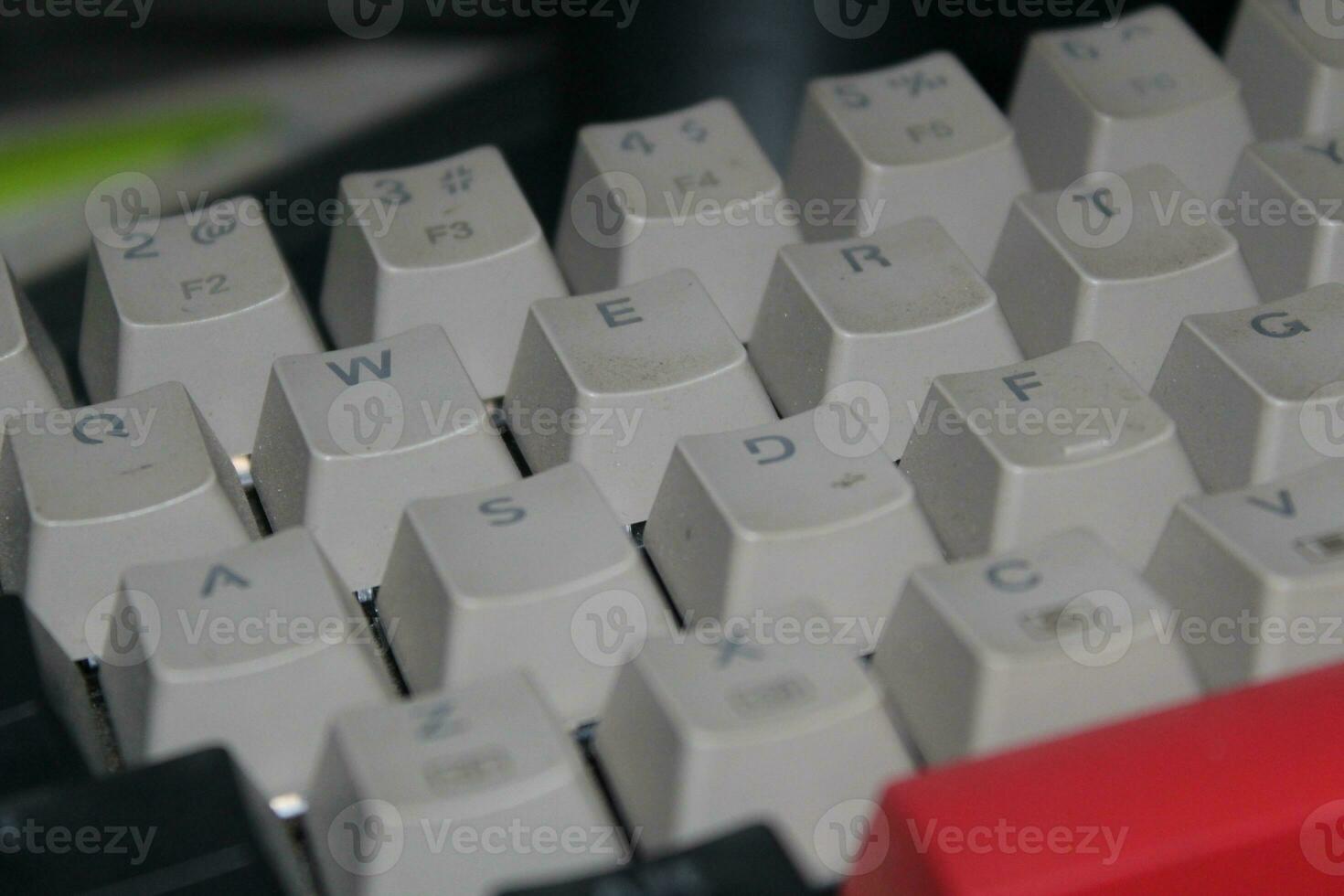 Close up of a computer keyboard photo