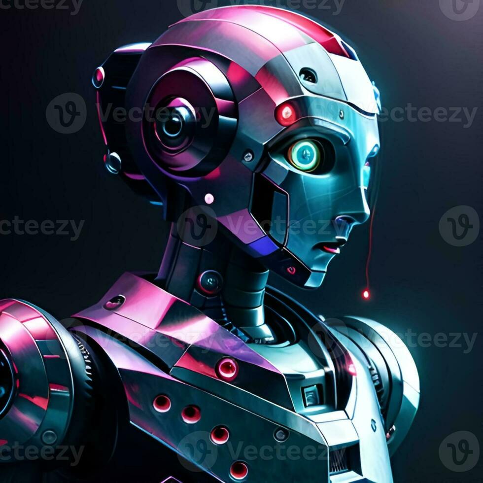 Modern robot for today's generation photo