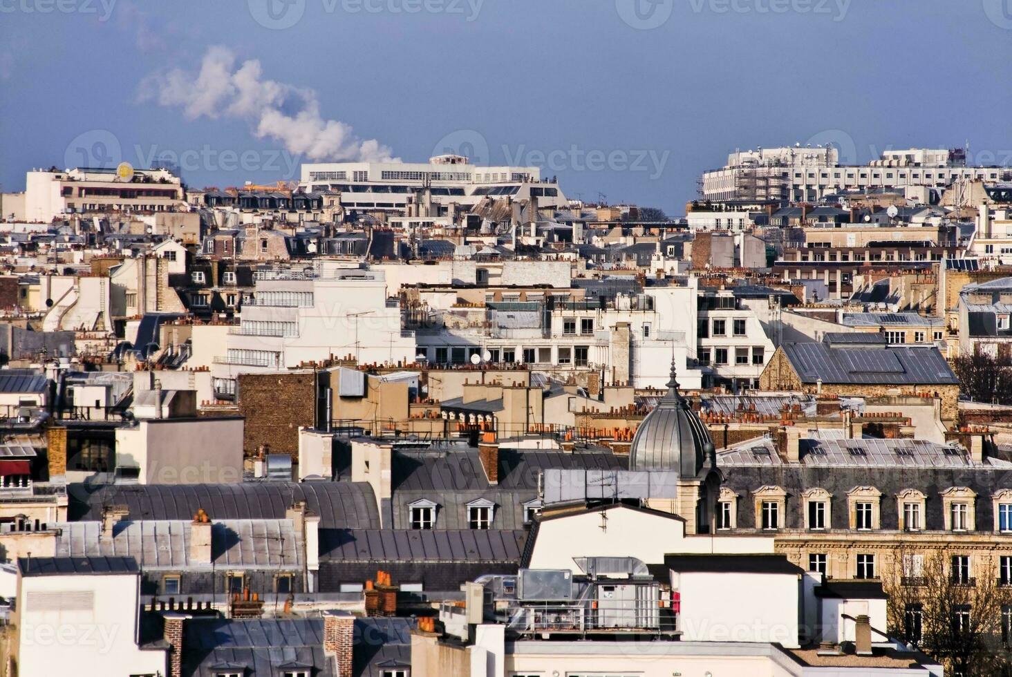 Panoramic Paris Rooftops photo