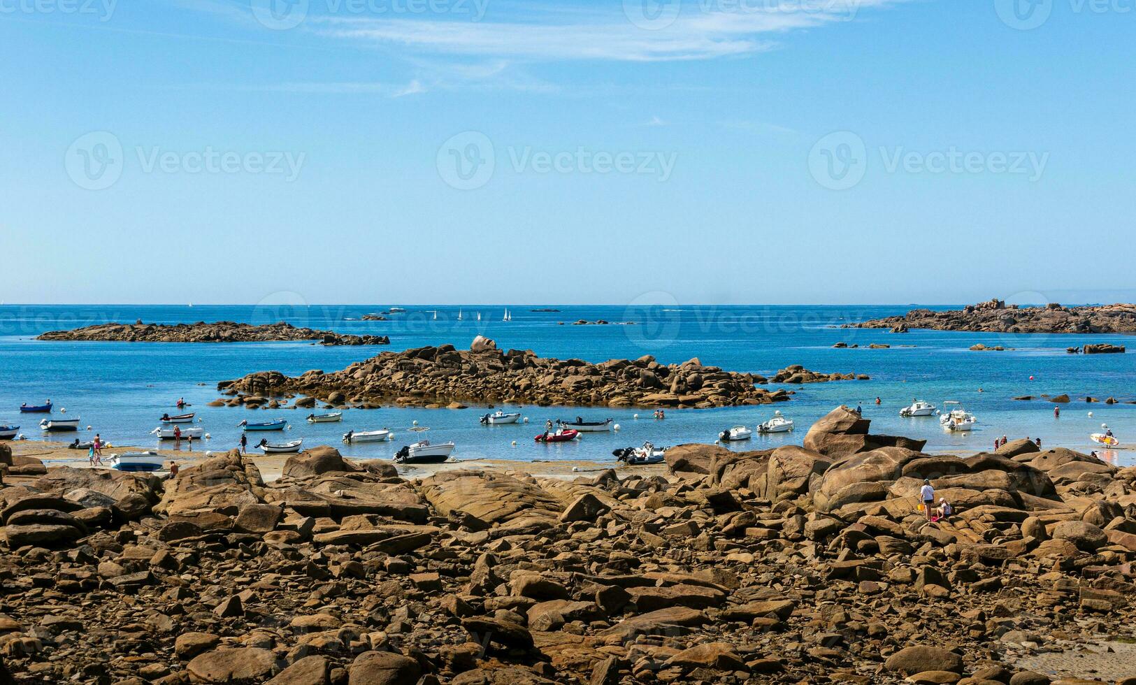 Summer Coastal Beauty in Brittany, France photo