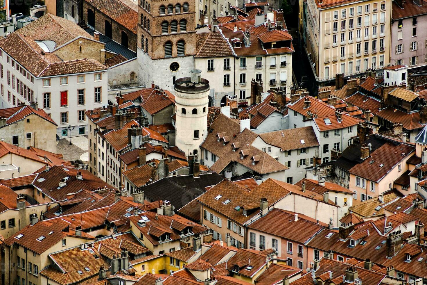 panorámico pasar por alto de grenoble ciudad foto