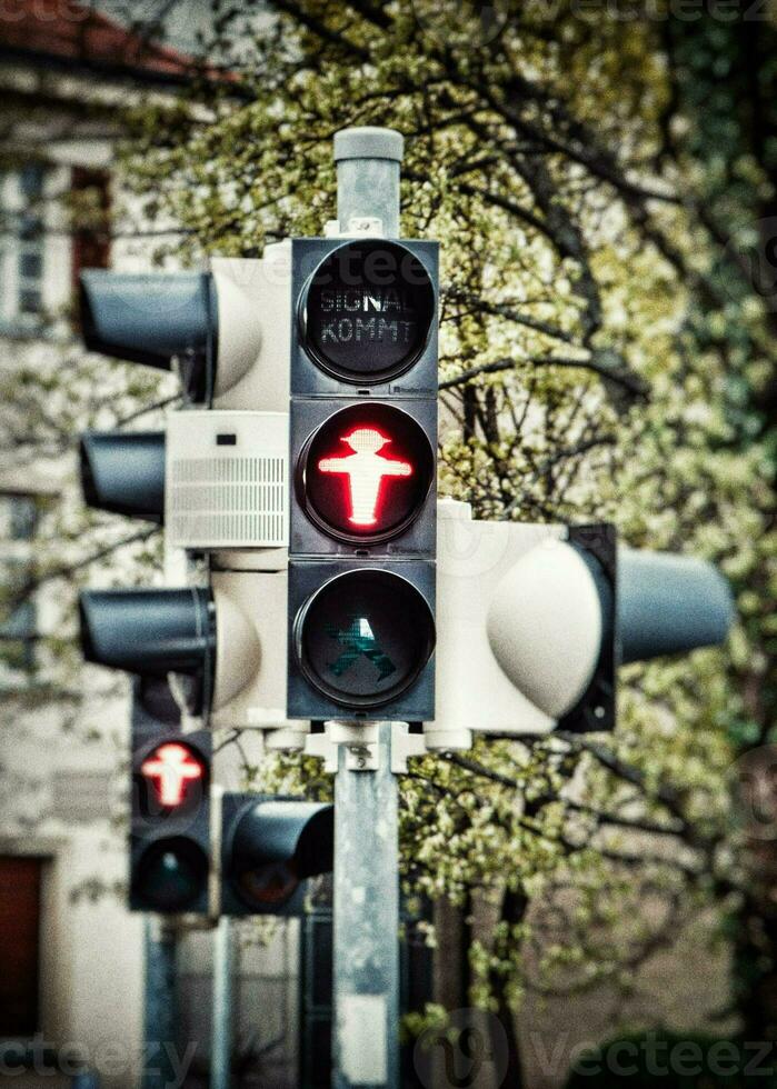 Ampelman   Iconic Red Traffic Light Man of East Germany photo