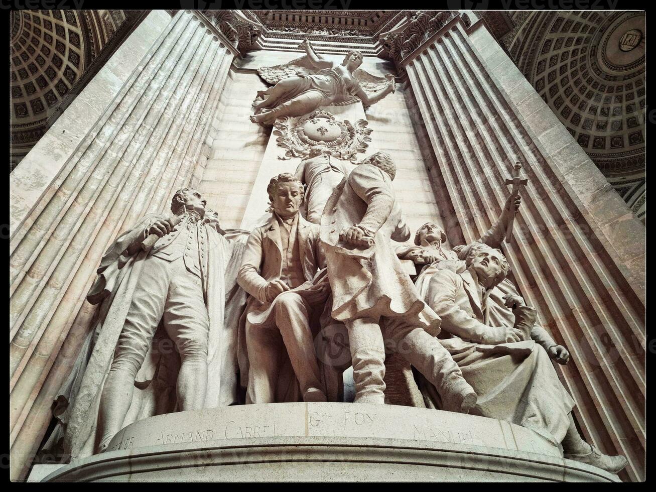 Intricate Architectural Detail of the Pantheon, Paris photo