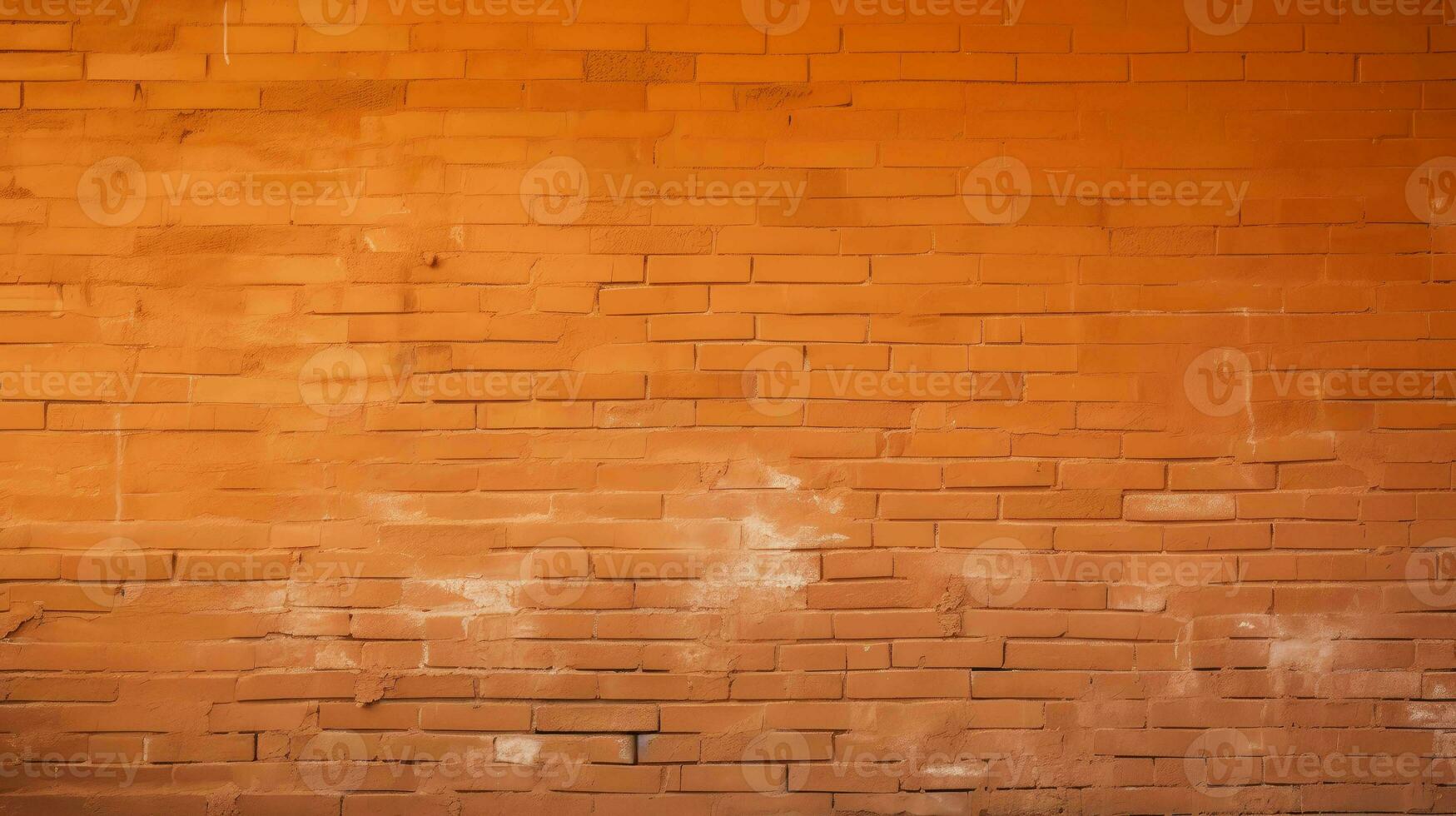 Warm up your design with this inviting orange brick wall background, ample copy space included photo