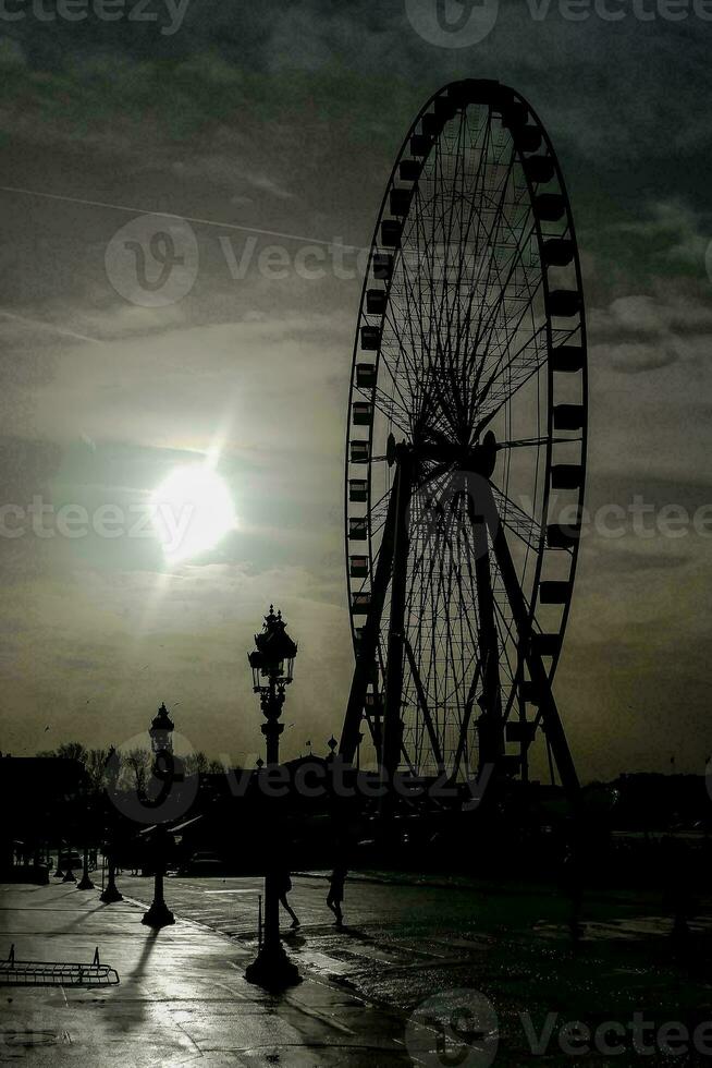 Ferris wheel in France photo