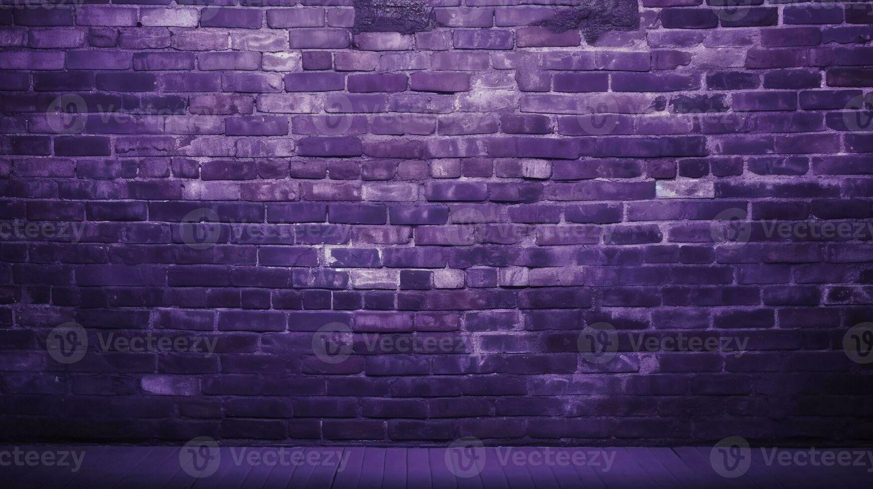 Purple brick wall background with ample copy space photo